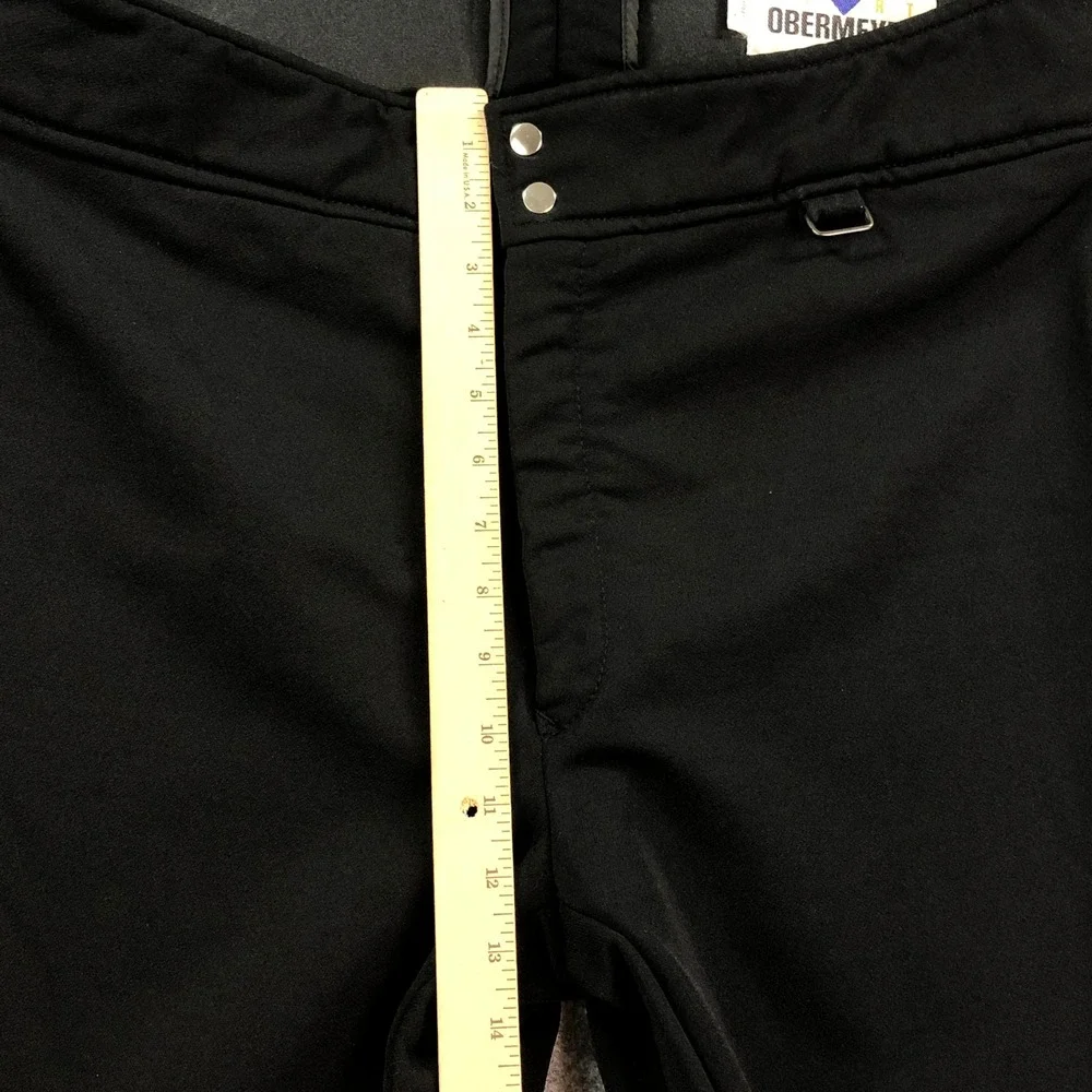 Obermeyer Sport Mens Ski Pants 38 Black Snow Condor Nylon Wool Blend Stretch